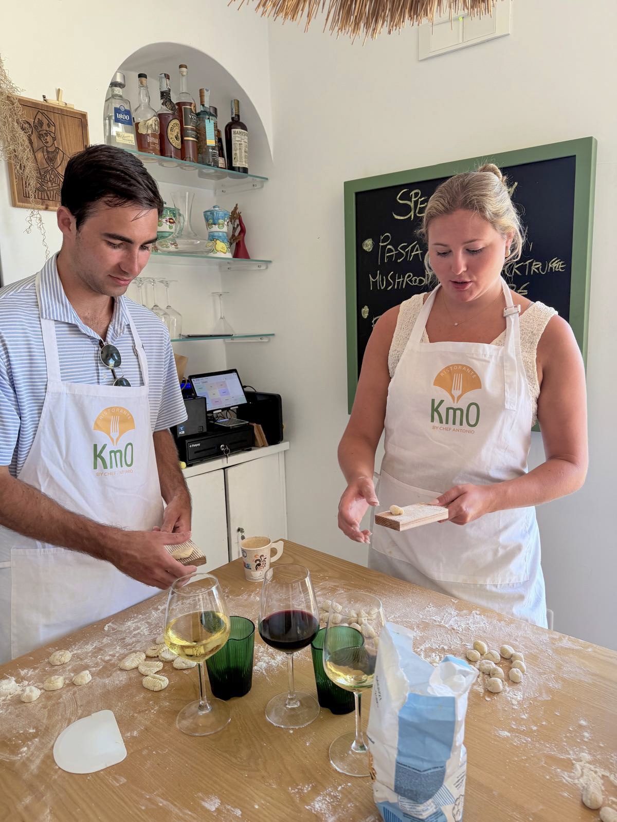 Lezione pratica di pasta - Cooking Class Ristorante Km0 Praiano
